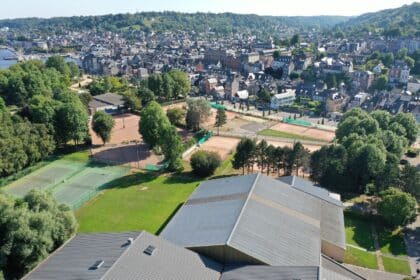 Vue drone du siège de la Ligue de Normandie de Tennis