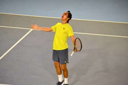 Daniel Jade se qualifie pour les quarts de finale de l'ITF Honfleur 2023