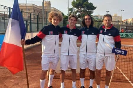 Daniel Jade et l'équipe de France U16 à Valence