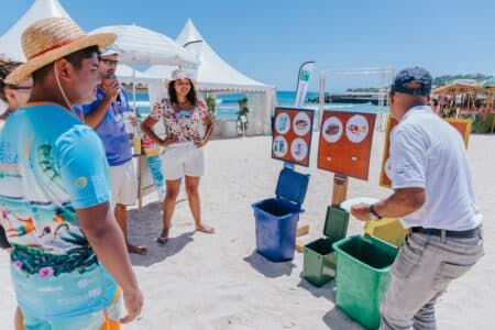 Initiation au Tri des Dechets, Open International des Brisants 2023, Photo : Delphine Prevot / FFT